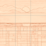 Sepia sketch with grid