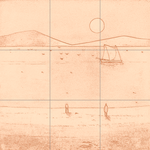 Sepia sketch with grid