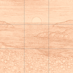 Sepia sketch with grid