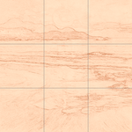 Sepia sketch with grid