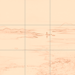 Sepia sketch with grid