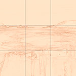 Sepia sketch with grid