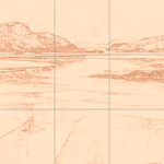 Sepia sketch with grid