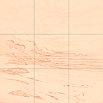 Sepia sketch with grid