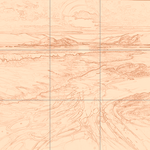 Sepia sketch with grid