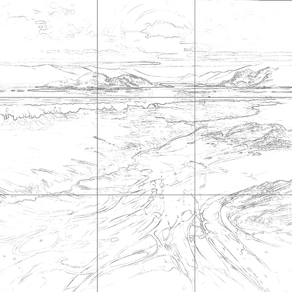 Sketch with grid