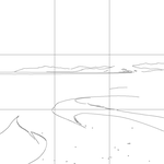 Line drawing with grid