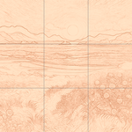 Sepia sketch with grid