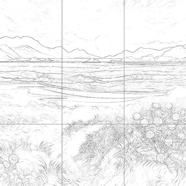 Sketch with grid