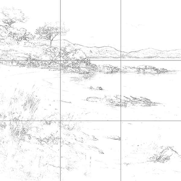 Sketch with grid