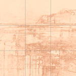 Sepia sketch with grid