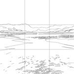 Line drawing with grid