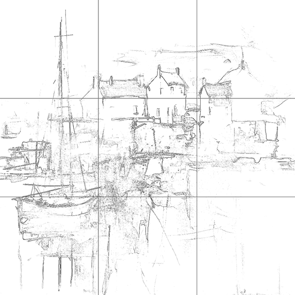 Sketch with grid