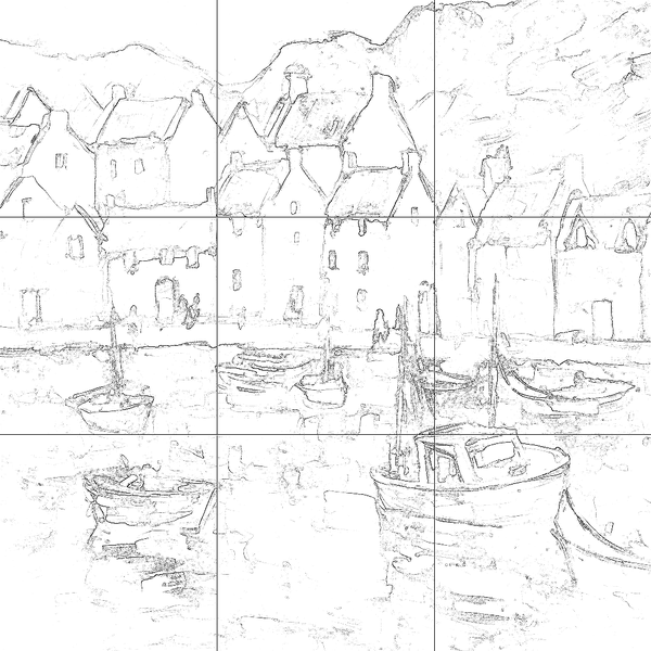 Sketch with grid