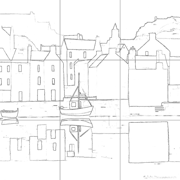 Sketch with grid