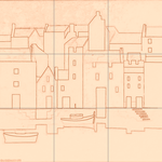 Sepia sketch with grid