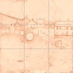 Sepia sketch with grid