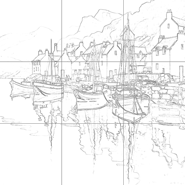 Sketch with grid