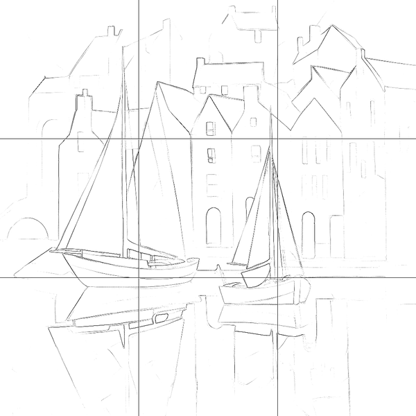 Sketch with grid