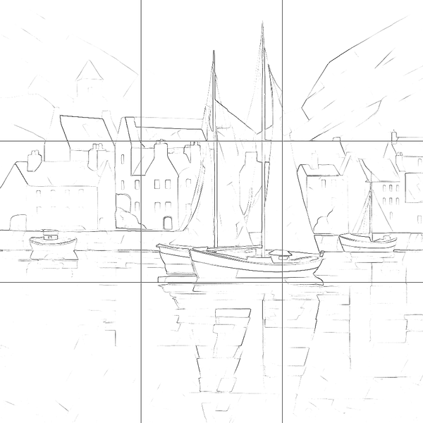 Sketch with grid