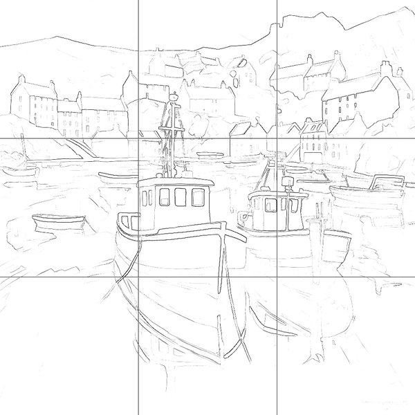 Sketch with grid