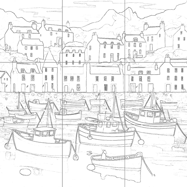 Sketch with grid