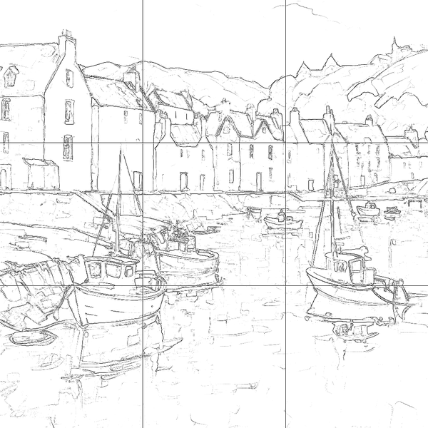 Sketch with grid