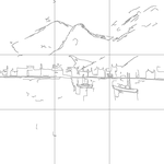 Line drawing with grid