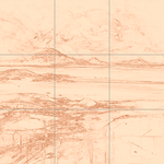 Sepia sketch with grid