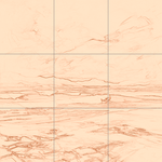 Sepia sketch with grid