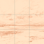 Sepia sketch with grid