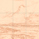 Sepia sketch with grid