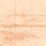 Sepia sketch with grid