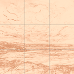 Sepia sketch with grid