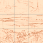 Sepia sketch with grid