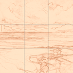 Sepia sketch with grid