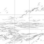 Line drawing with grid