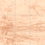 Sepia sketch with grid