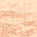 Sepia sketch with grid