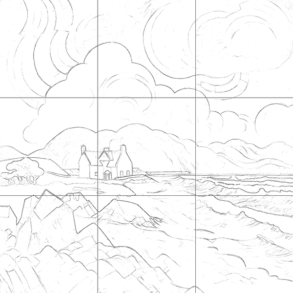 Sketch with grid