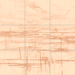 Sepia sketch with grid