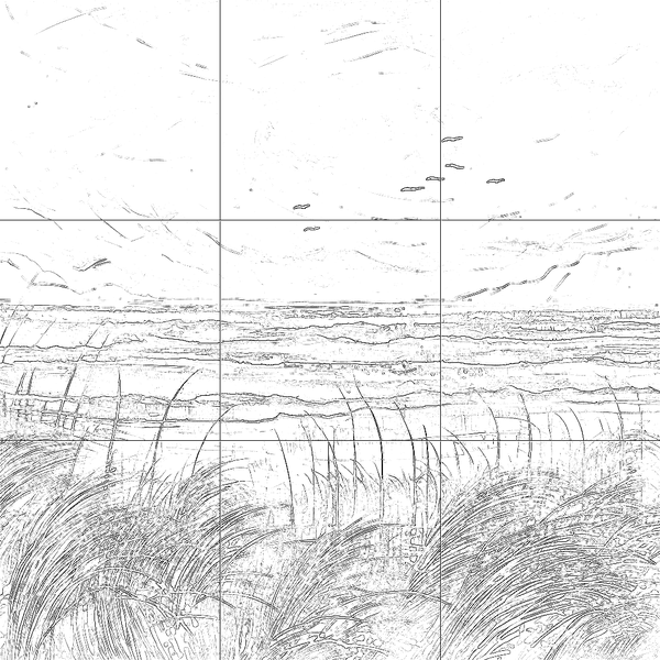 Sketch with grid