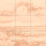 Sepia sketch with grid