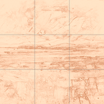 Sepia sketch with grid