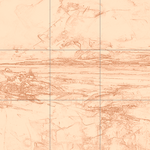 Sepia sketch with grid