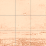 Sepia sketch with grid