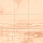 Sepia sketch with grid