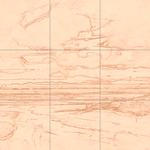 Sepia sketch with grid