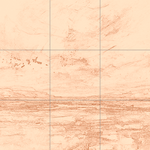 Sepia sketch with grid