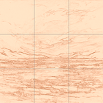 Sepia sketch with grid